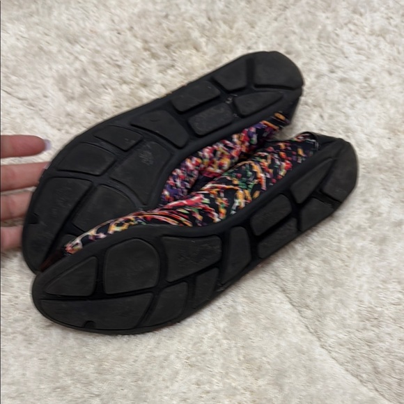 Kelly & Katie Multicolor Flats with Black Accents - Picture 3 of 4